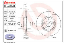 Brzdový kotouč BREMBO 09.A532.2E