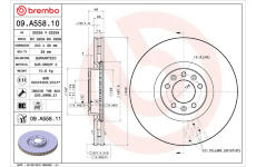 Brzdový kotúč BREMBO 09.A558.11