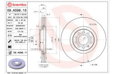 Brzdový kotouč BREMBO 09.A598.10