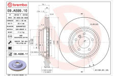 Brzdový kotouč BREMBO 09.A599.11