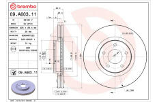 Brzdový kotouč BREMBO 09.A603.11