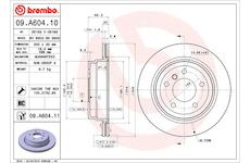 Brzdový kotouč BREMBO 09.A604.11