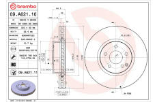 Brzdový kotouč BREMBO 09.A621.11