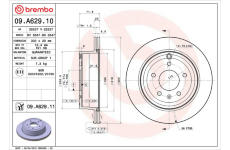 Brzdový kotouč BREMBO 09.A629.11