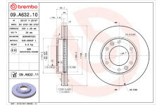 Brzdový kotouč BREMBO 09.A632.10