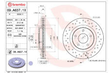 Brzdový kotouč BREMBO 09.A637.1X