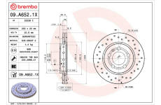 Brzdový kotouč BREMBO 09.A652.1X