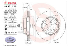 Brzdový kotouč BREMBO 09.A712.11