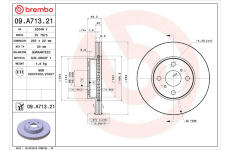 Brzdový kotúč BREMBO 09.A713.21