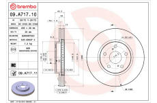 Brzdový kotúč BREMBO 09.A717.11