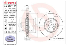 Brzdový kotouč BREMBO 09.A727.21