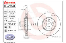 Brzdový kotouč BREMBO 09.A727.2E