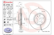 Brzdový kotúč BREMBO 09.A758.11