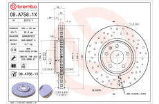 Brzdový kotouč BREMBO 09.A758.1X