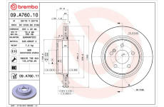 Brzdový kotouč BREMBO 09.A760.11