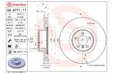 Brzdový kotouč BREMBO 09.A771.11