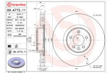 Brzdový kotouč BREMBO 09.A773.11