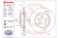 Brzdový kotouč BREMBO 09.A785.11