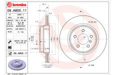 Brzdový kotouč BREMBO 09.A800.11