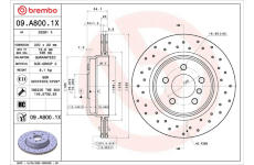 Brzdový kotúč BREMBO 09.A800.1X