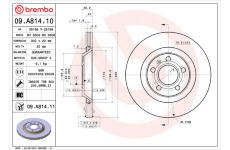 Brzdový kotouč BREMBO 09.A814.11