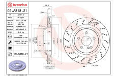 Brzdový kotouč BREMBO 09.A818.21