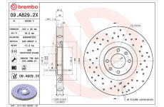 Brzdový kotouč BREMBO 09.A829.2X