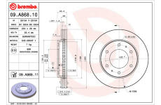 Brzdový kotouč BREMBO 09.A868.11