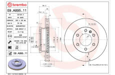 Brzdový kotouč BREMBO 09.A895.11