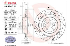 Brzdový kotúč BREMBO 09.A907.11