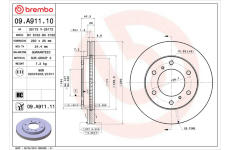 Brzdový kotouč BREMBO 09.A911.10