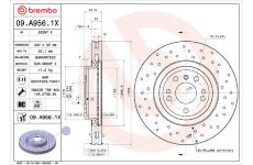 Brzdový kotúč BREMBO 09.A956.1X