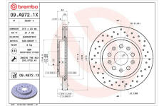 Brzdový kotouč BREMBO 09.A972.1X