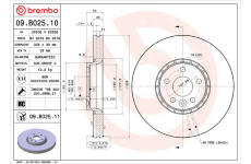 Brzdový kotouč BREMBO 09.B025.11