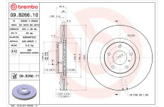 Brzdový kotouč BREMBO 09.B266.10