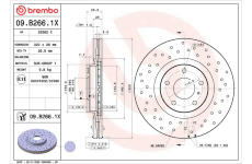 Brzdový kotúč BREMBO 09.B266.1X