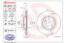 Brzdový kotouč BREMBO 09.B270.11