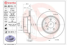 Brzdový kotouč BREMBO 09.B313.11