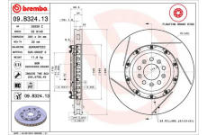 Brzdový kotouč BREMBO 09.B324.13