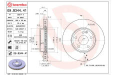 Brzdový kotouč BREMBO 09.B344.41