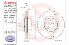 Brzdový kotouč BREMBO 09.B354.11