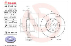 Brzdový kotouč BREMBO 09.B355.10