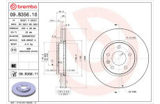 Brzdový kotouč BREMBO 09.B356.10