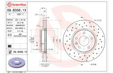 Brzdový kotouč BREMBO 09.B356.1X