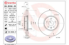 Brzdový kotouč BREMBO 09.B356.21