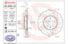 Brzdový kotouč BREMBO 09.B356.2X