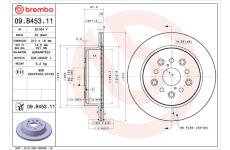 Brzdový kotouč BREMBO 09.B453.11