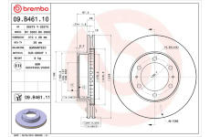 Brzdový kotouč BREMBO 09.B461.11