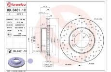 Brzdový kotouč BREMBO 09.B461.1X