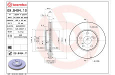 Brzdový kotouč BREMBO 09.B494.11